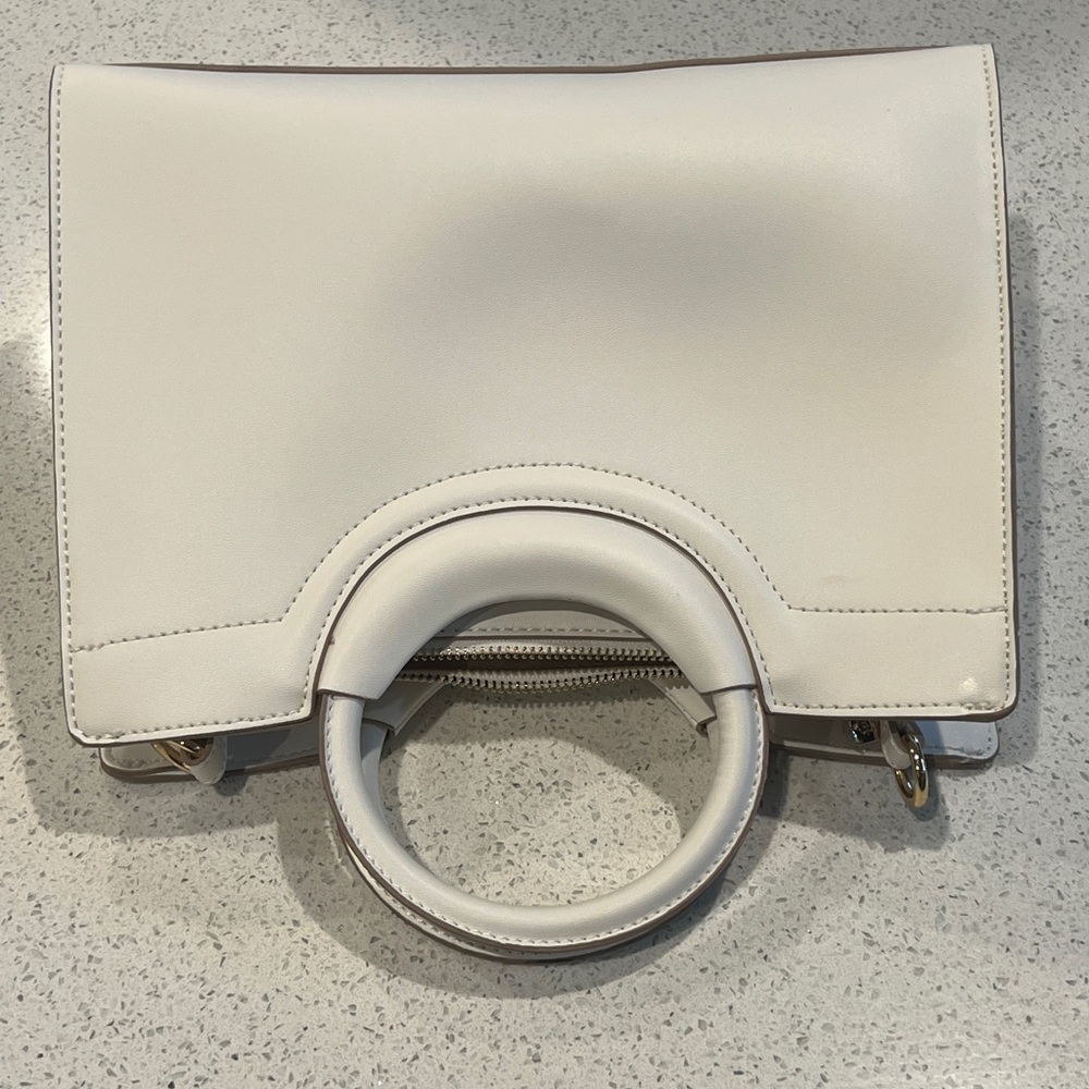 Nanette Lepore Robinne Round Handle White Handbag - Picture 5 of 7